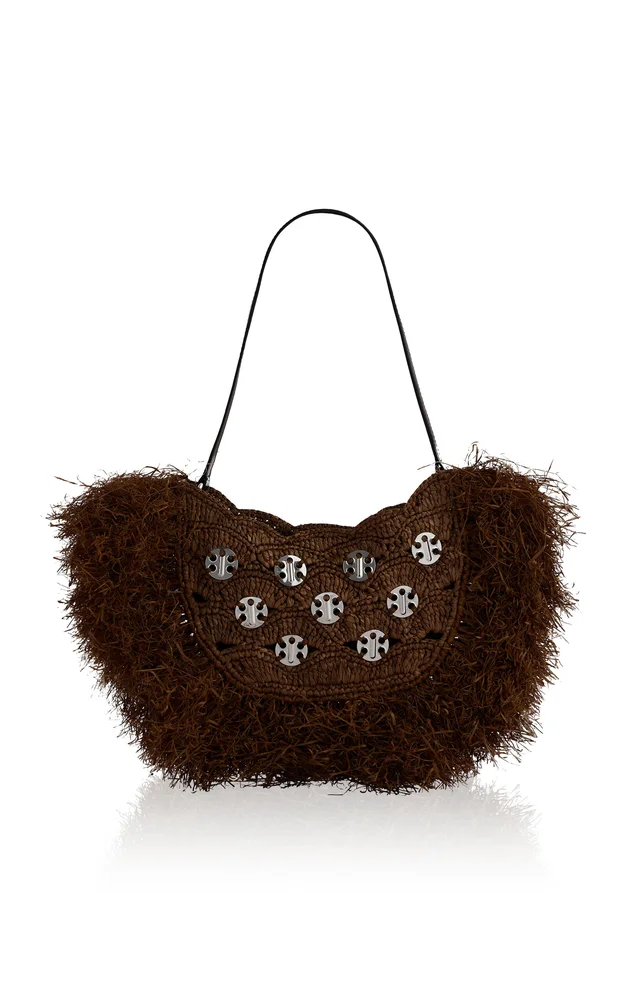 Fringed Fur Shoulder Bag