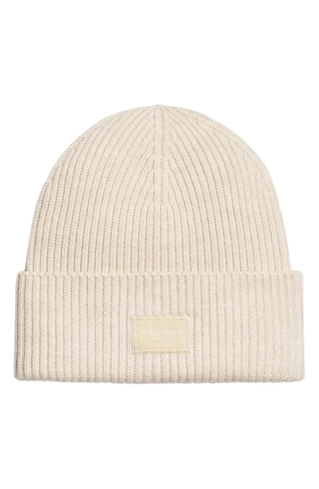 Blake Logo Patch Ribbed Beanie