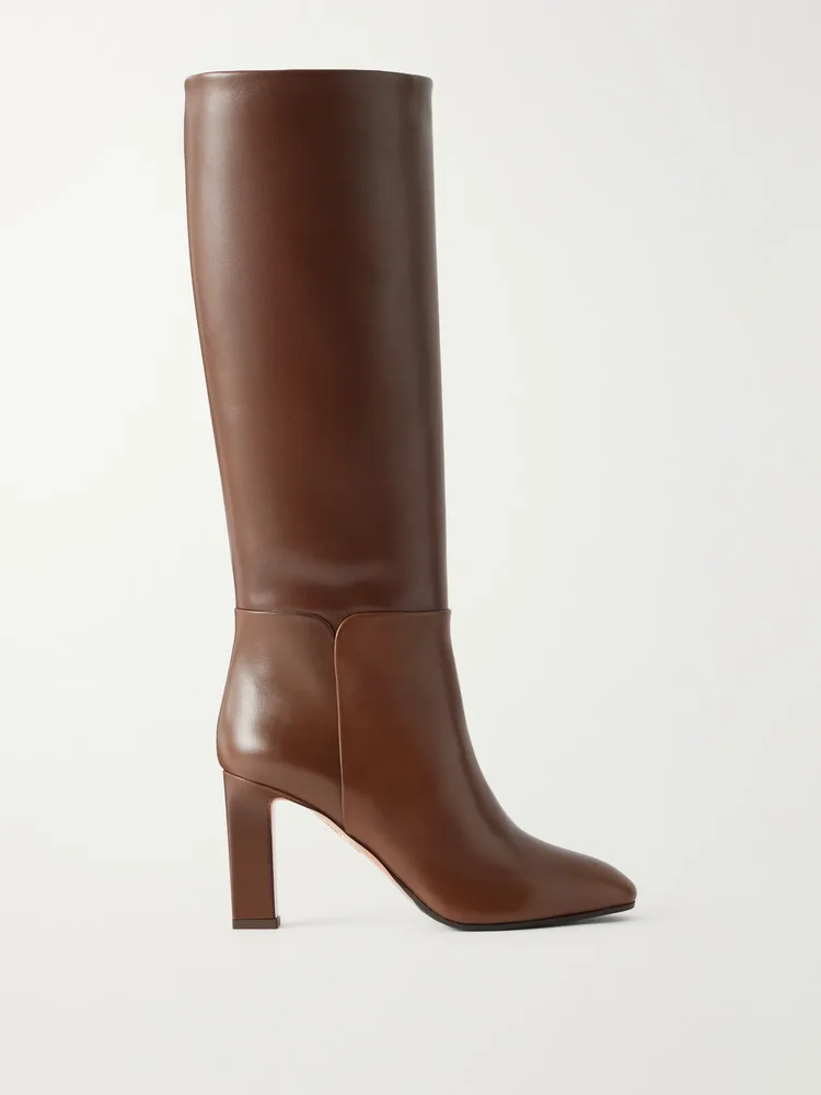 Sellier 85 leather knee boots