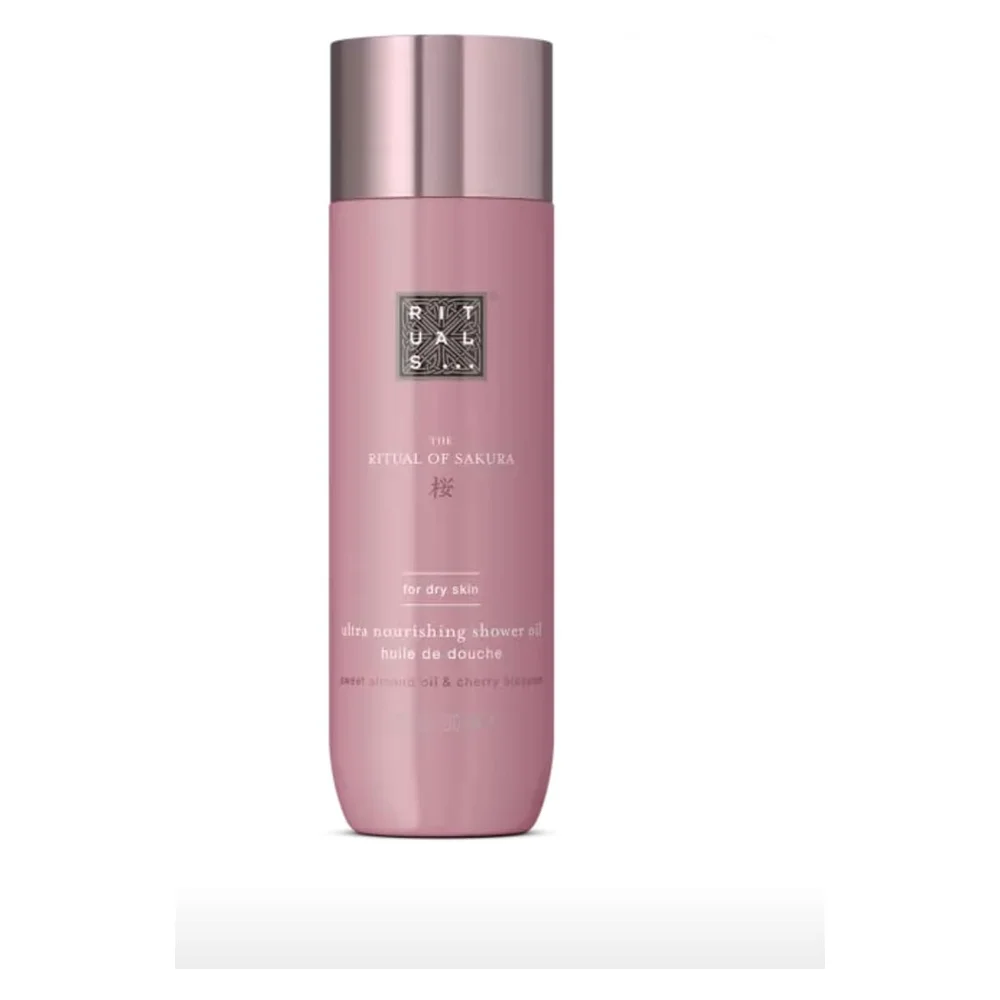 The of Sakura Ultra Nourishing Shower Oil, Sweet Almond Oil and