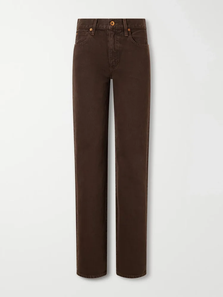Phoenix mid-rise straight-leg jeans