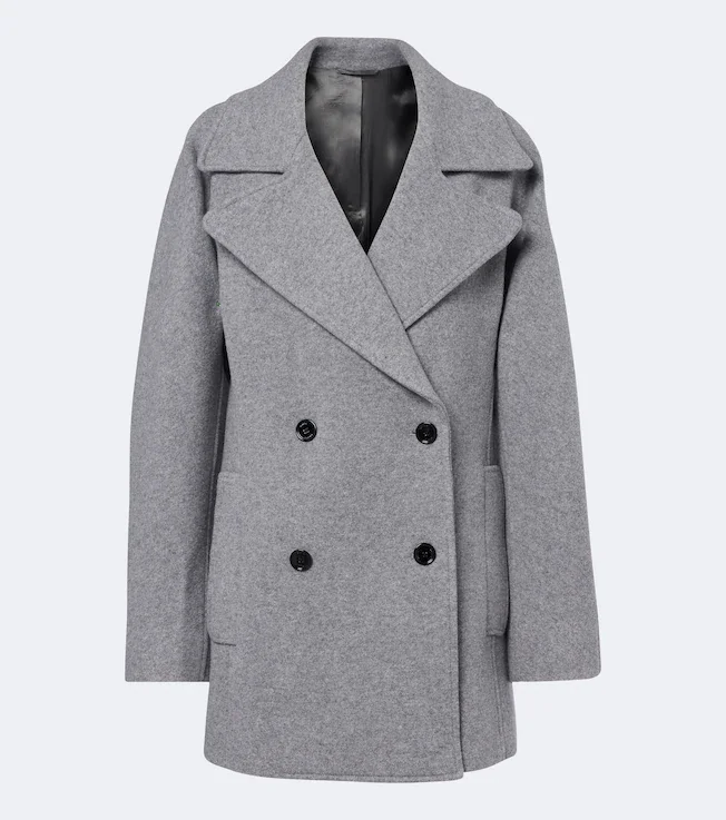 Wool and cashmere-blend peacoat