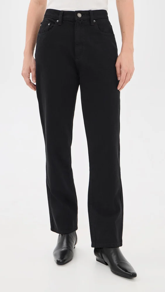 Cate Classic High Rise Straight Petite Jeans 27"