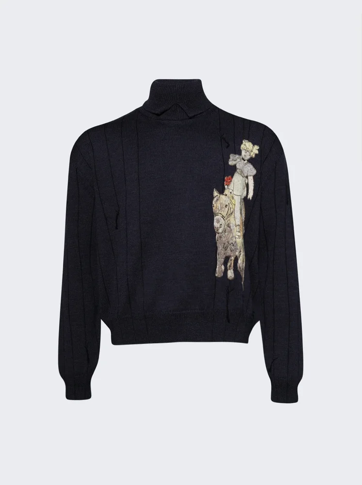 Broken Rope Turtleneck INDIGO