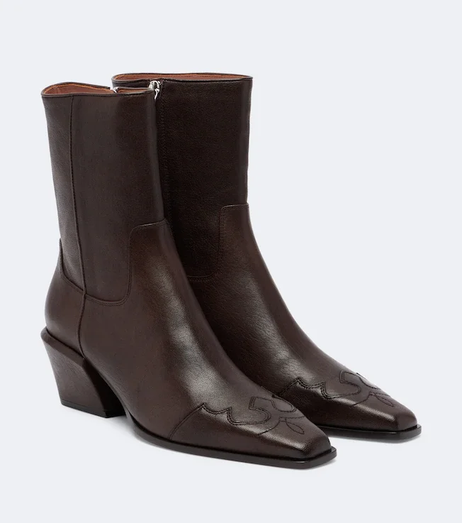 Bettina leather ankle boots