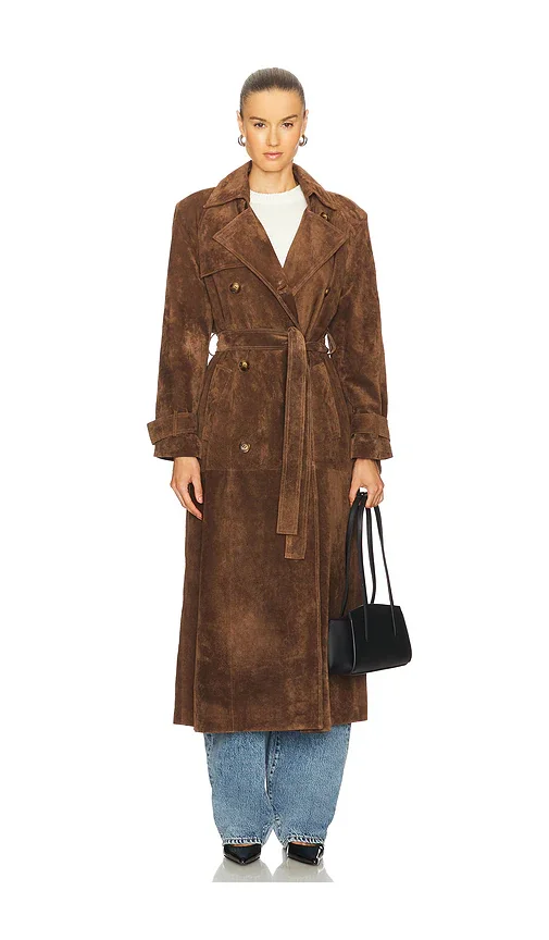 Corrin Suede Coat Ducie