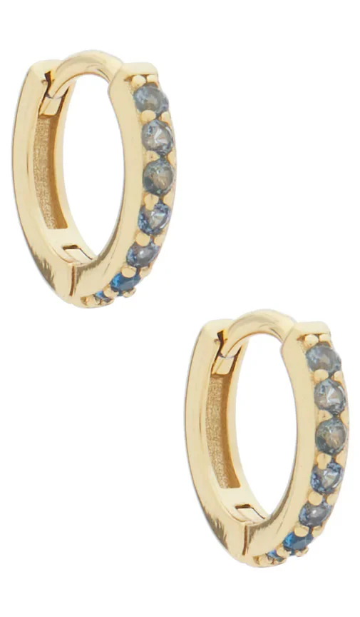 Sterling Silver Graham Ribbed Micro Hoop Earrings