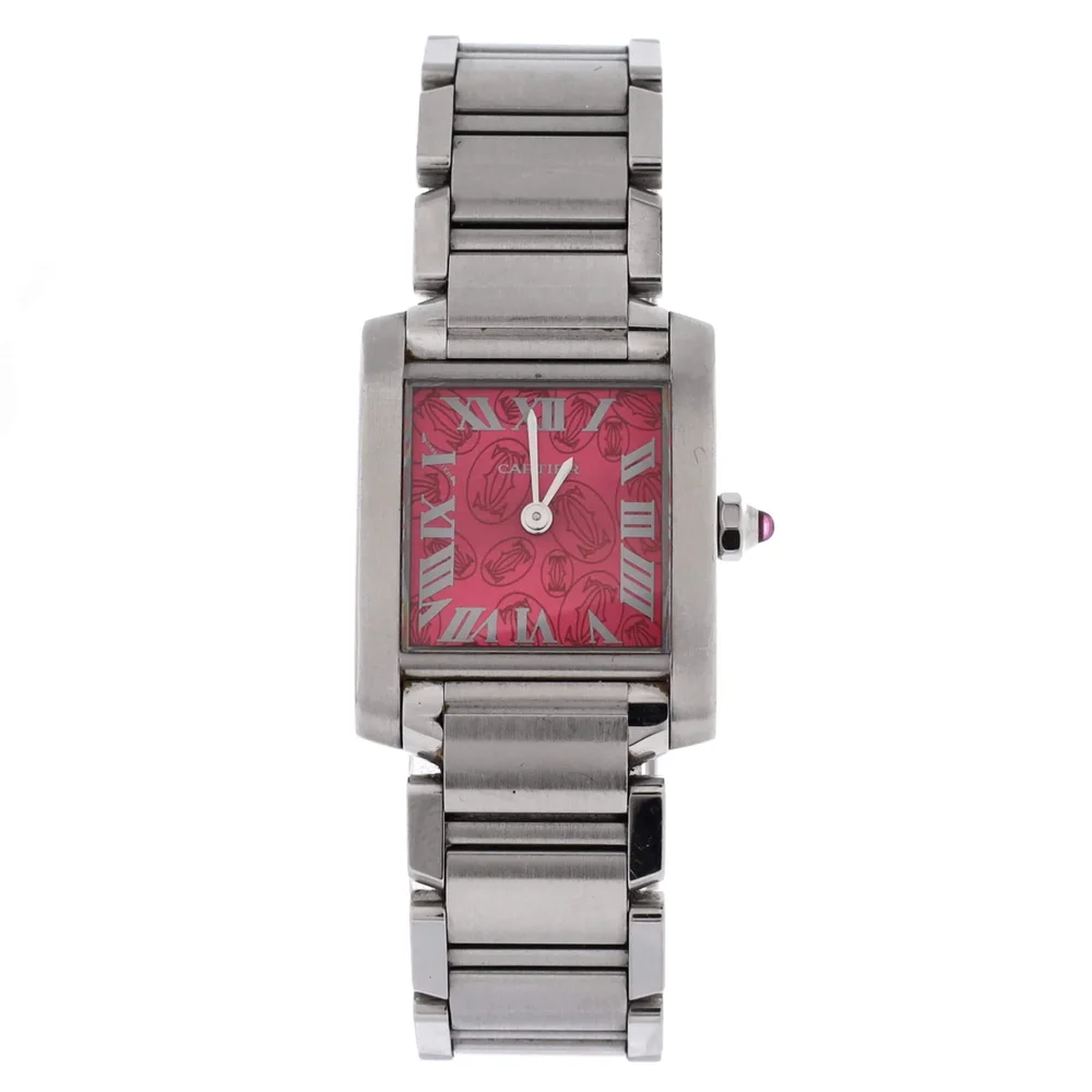 Pre-Owned Limited Edition Tank Francaise Quartz Watch Stainless Steel 20