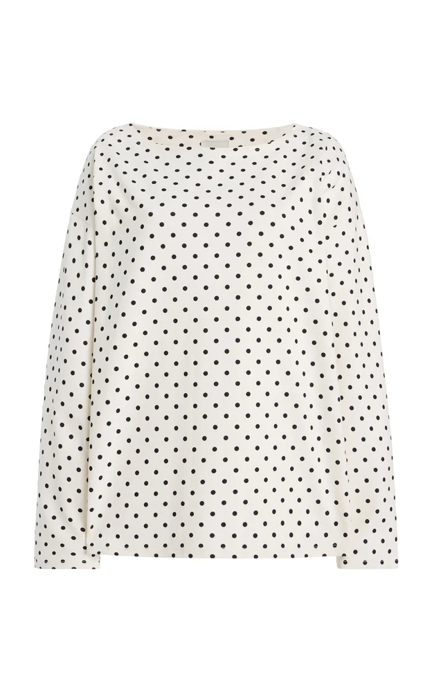 Exclusive Bea Polka-Dot Cotton Top