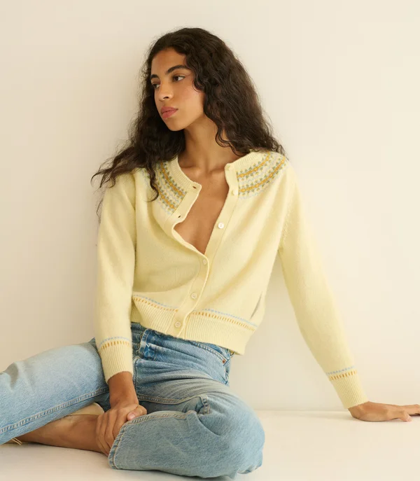 Olympe Cashmere Cardigan - Gateau