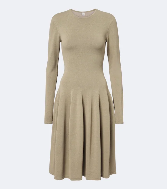 Knitted midi dress