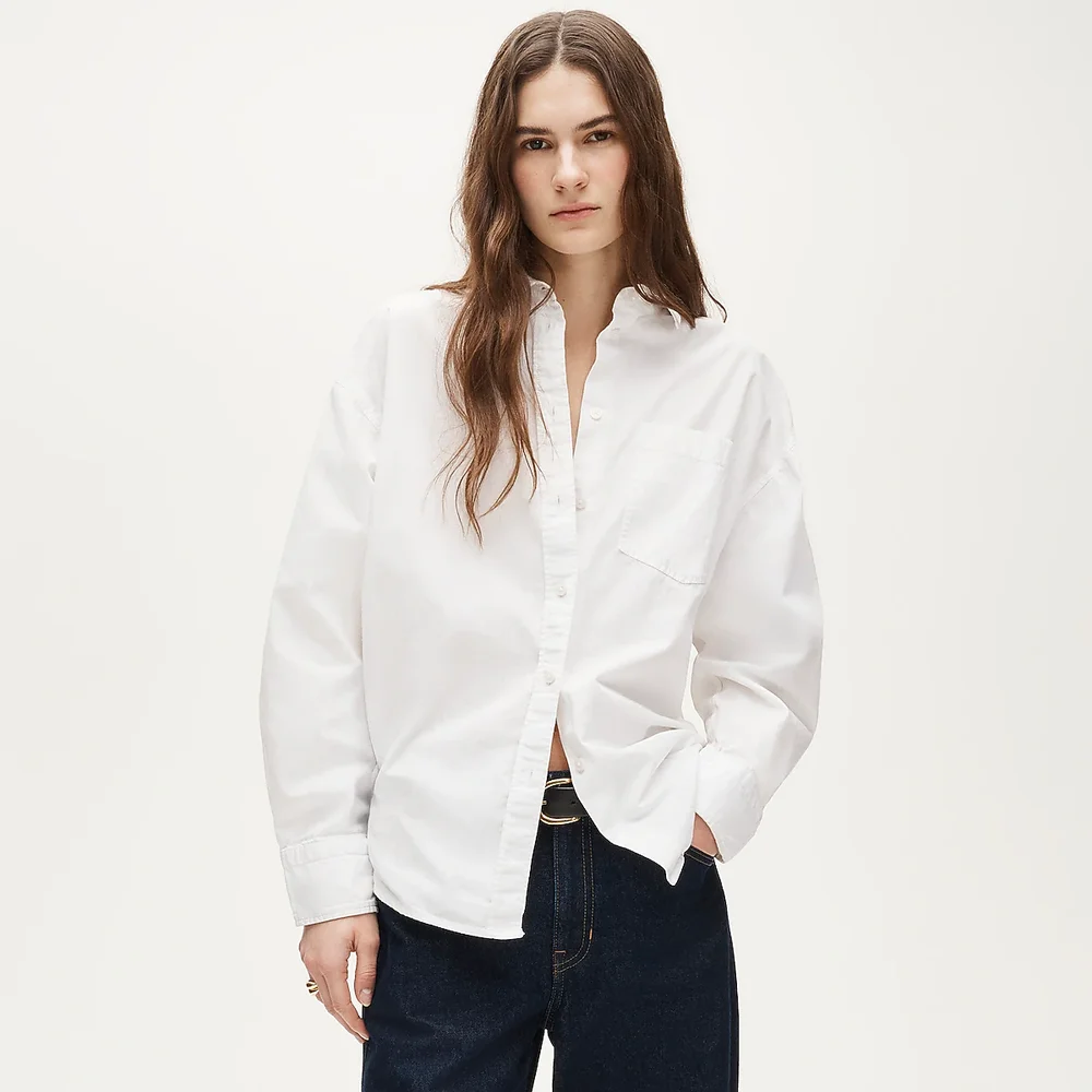 Étienne oversized button-up shirt in lightweight oxford