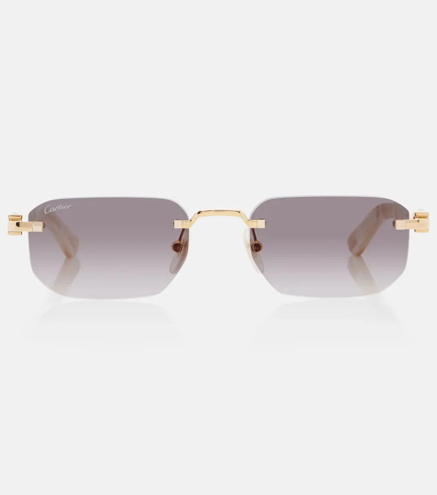 Décor C de Cartier Rectangular Sunglasses