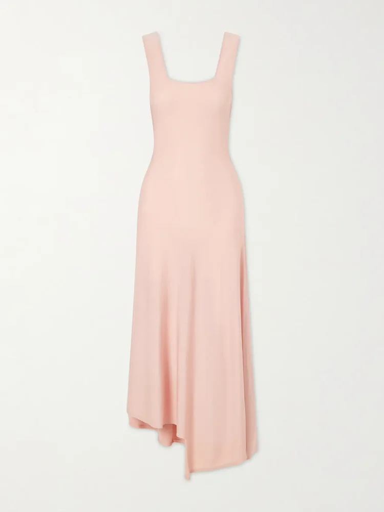Seberg merino wool-knitted midi dress