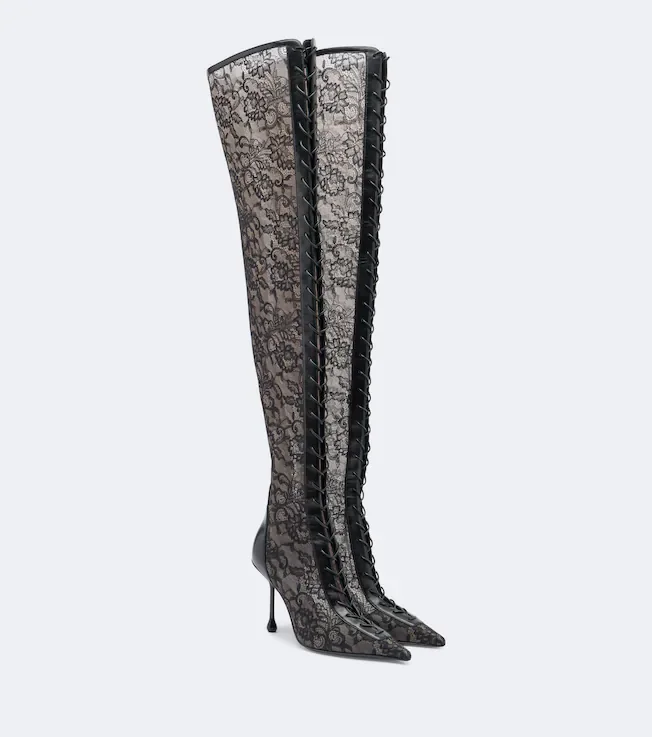 Scarlett lace over-the-knee boots