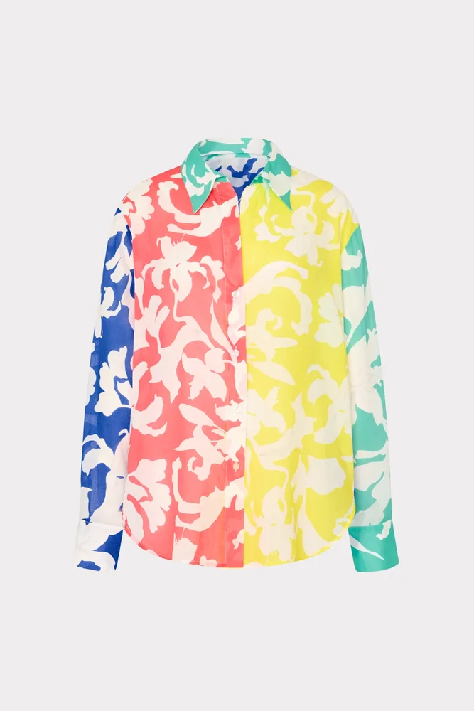 Lily Silhouette Cotton Voile Button Down