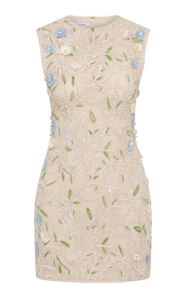 Mistral Embroidered Cotton Mini Dress