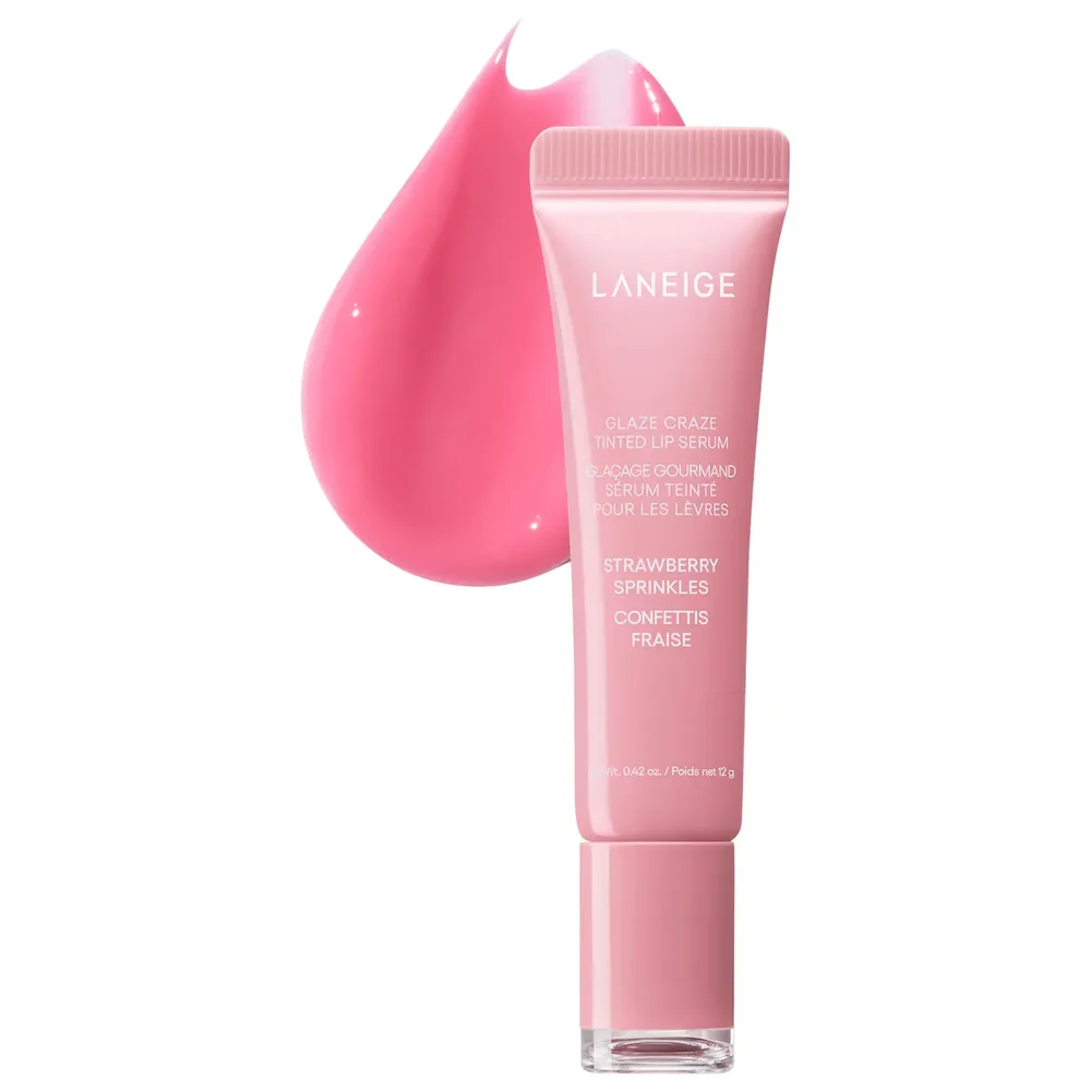 Glaze Craze Tinted Polypeptide Lip Serum Treatment in Strawberry Sprinkles