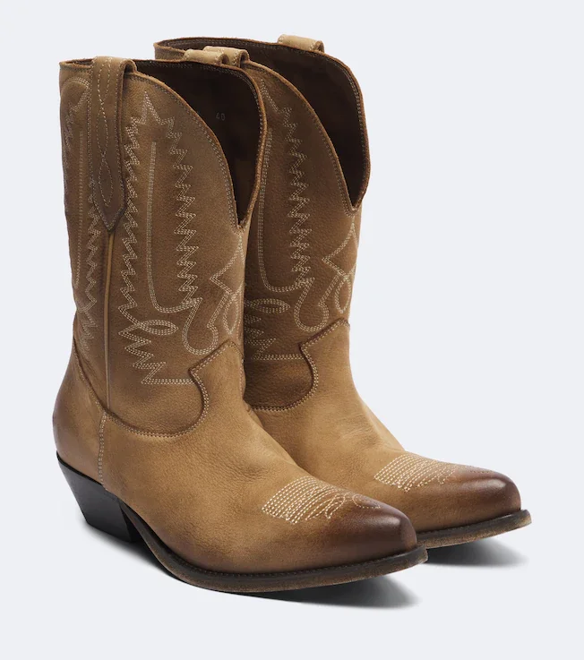 Wish Star leather cowboy boots