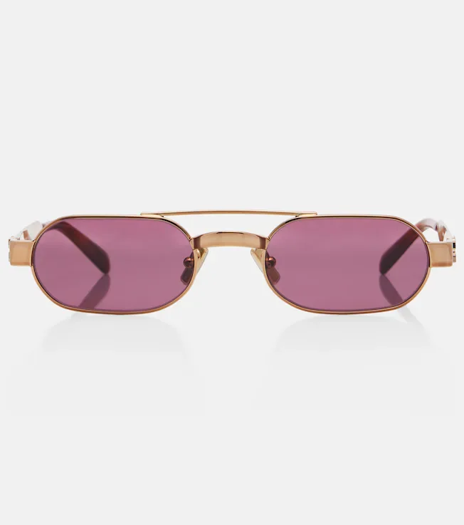 Logo oval sunglasses