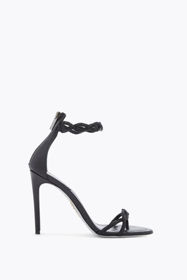 Braid Black Sandal 105
