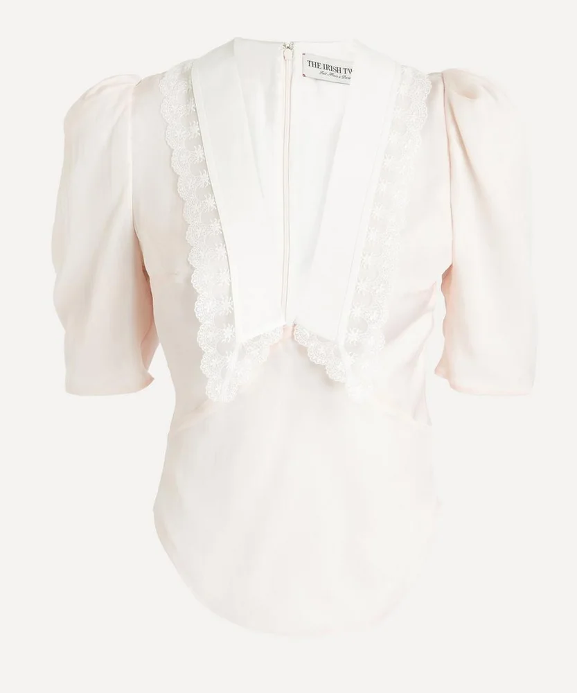Tildi Pink Chiffon Silk Top