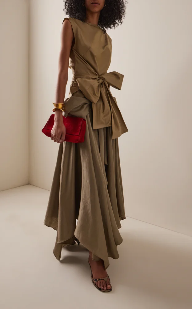 Handkerchief-Hem Maxi Skirt