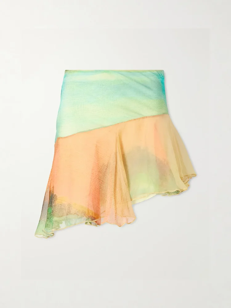 Formentera silk mini skirt