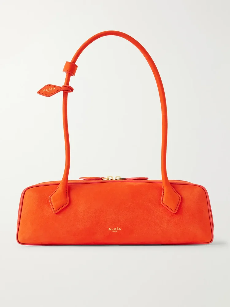 Le Teckel medium nubuck shoulder bag
