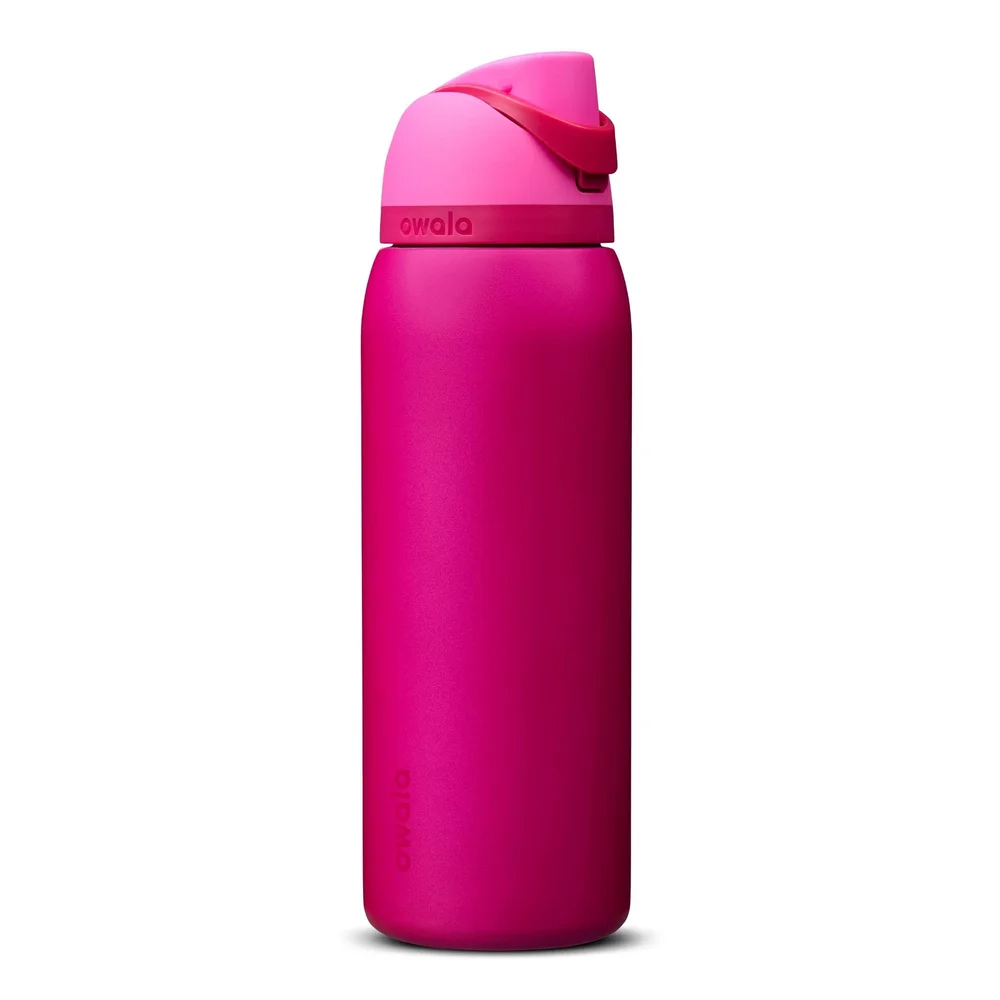 40 fl oz Stainless Steel FreeSip Water Bottle in Read My Lips