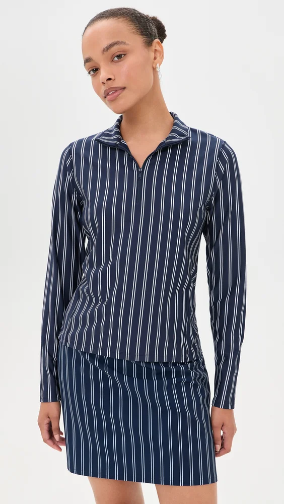 Mock Neck Half Zip Pullover