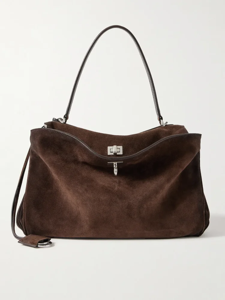 Balenciaga Rodeo medium suede shoulder bag