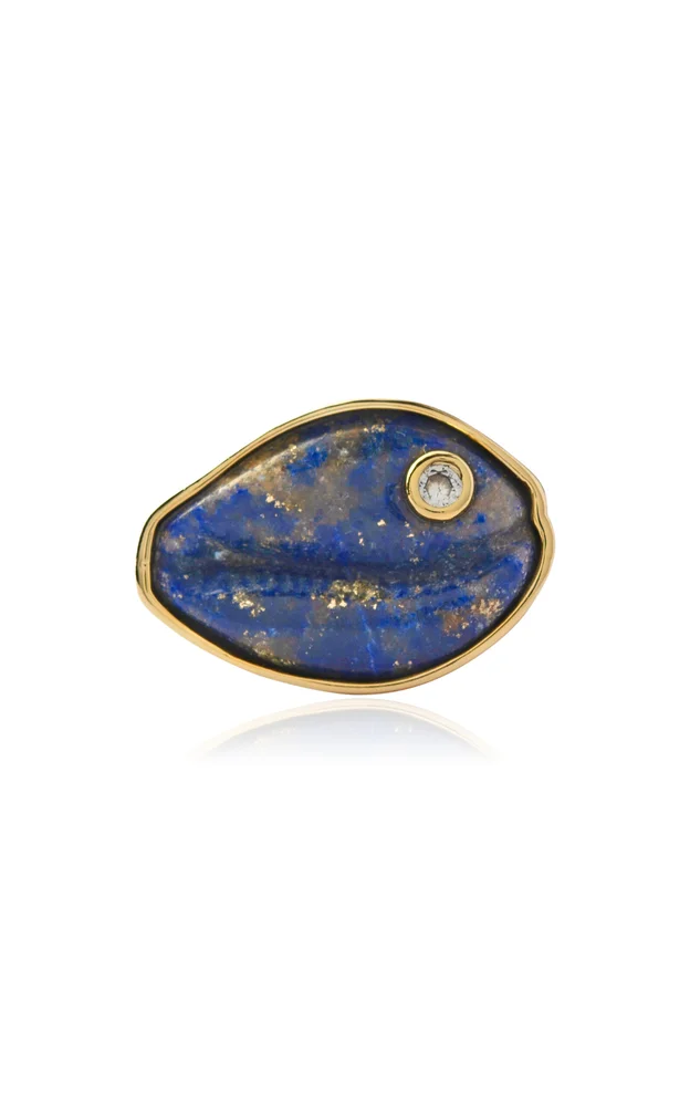 Coqui18K Gold Lapis Lazuli Ring