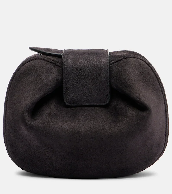 Demi suede clutch
