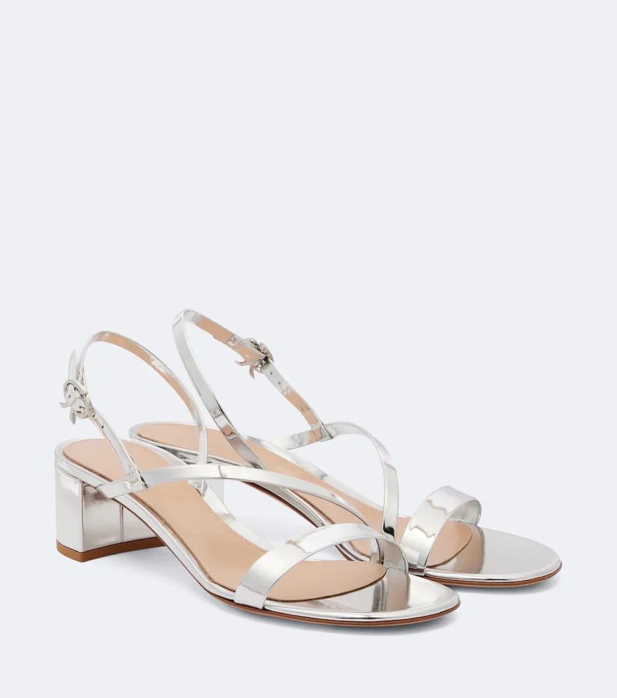 Betsey metallic leather sandals