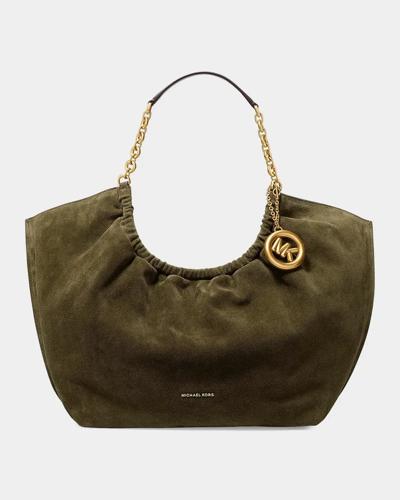 Indie Large Cinched Suede Tote Bag