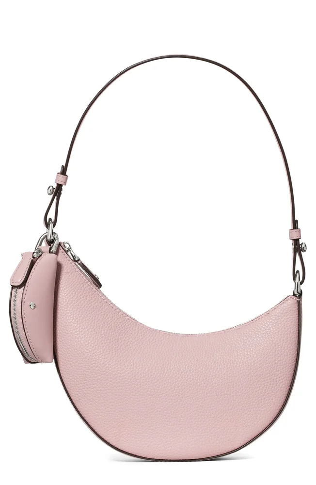 Mini Duo Pebble Leather Crossbody Bag