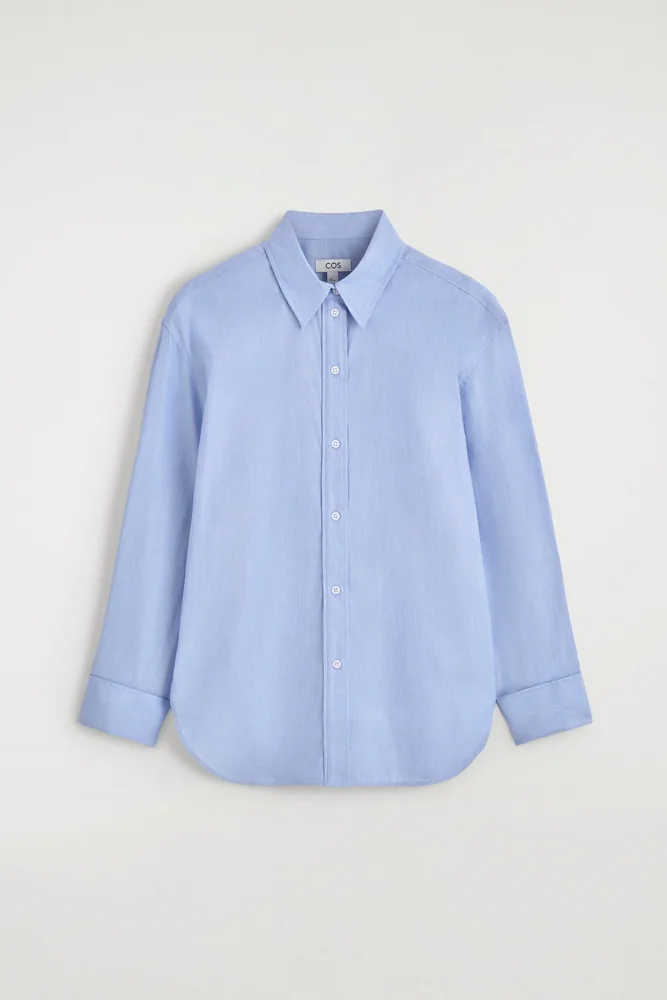 Folded-cuff Cotton Shirt