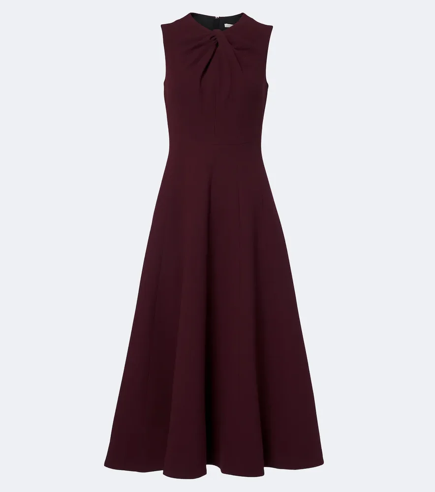 Meryl gathered midi dress