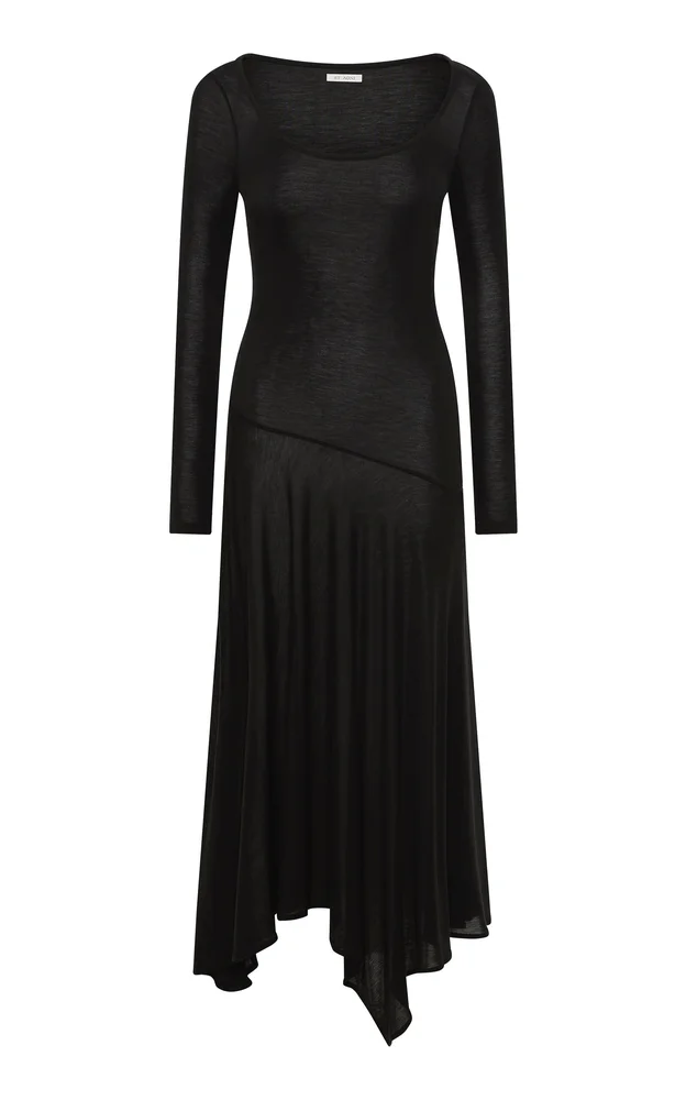 Fine Jersey Handkerchief Midi Dress