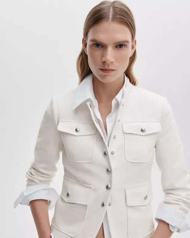 Mercer Italian Textured Knit Blazer
