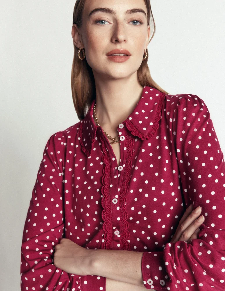 Lace Frill Blouse