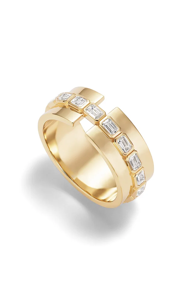 14K Yellow Gold Diamond Ring