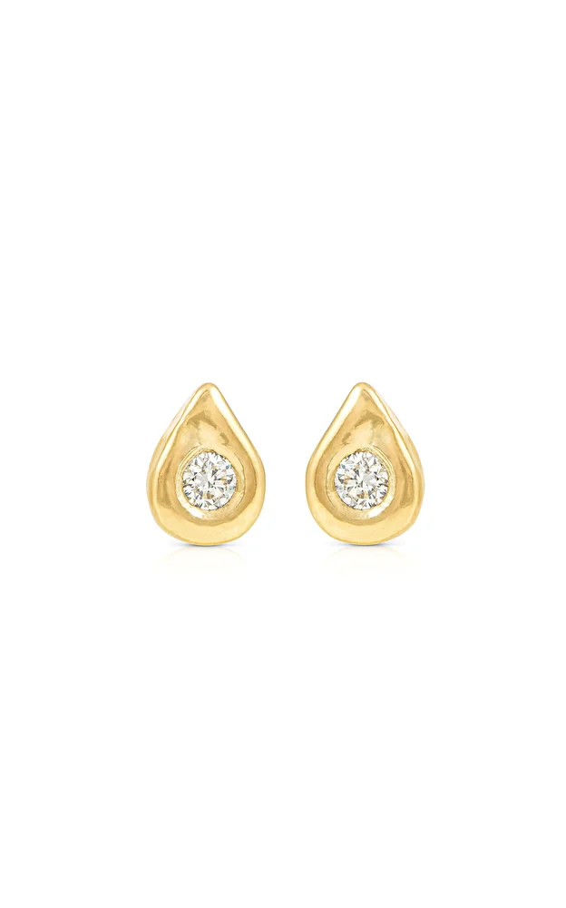 The Diadem 14K Yellow Gold Diamond Earrings