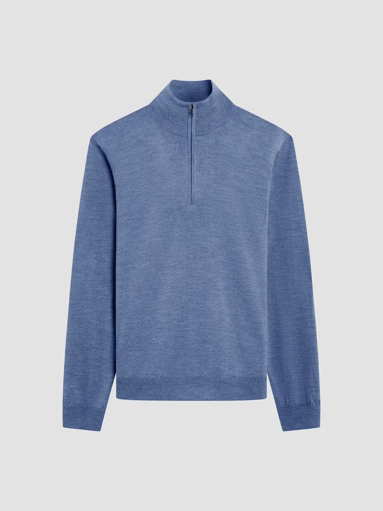 Fred Quarter-Zip Merino Wool Sweater