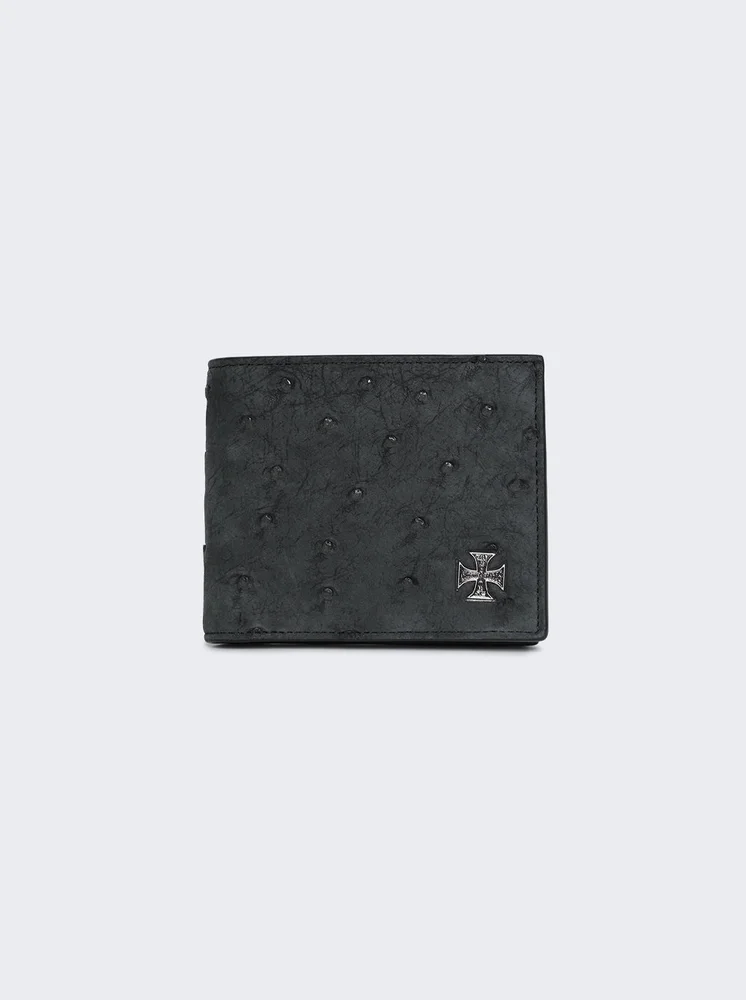 Croix De Fer Wallet GREY OSTRICH