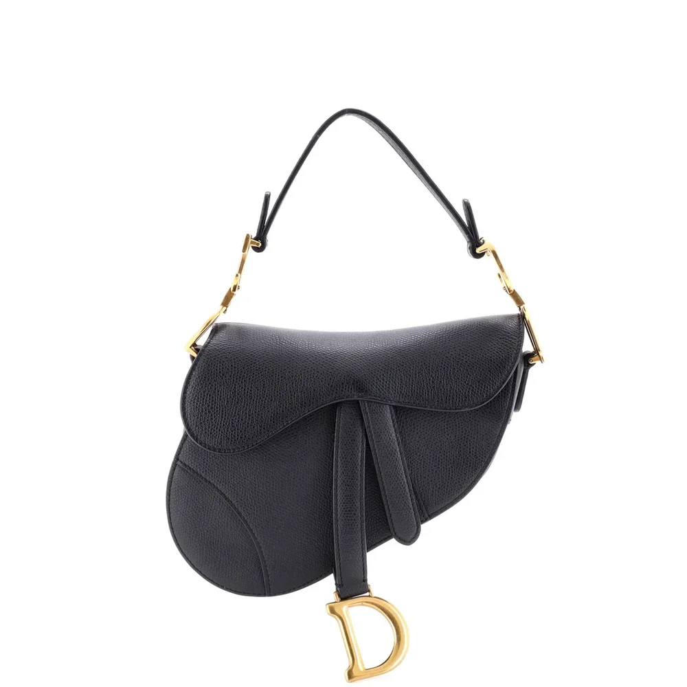 Dior Saddle Handbag Leather Mini, Black
