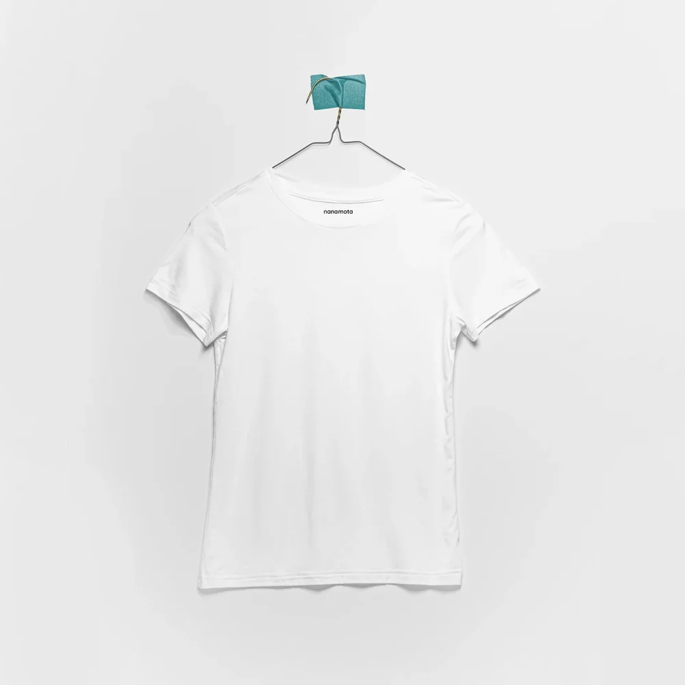 'THE SOFTEST TEE' WOMENS FITTED SHORT-SLEEVE WHITE