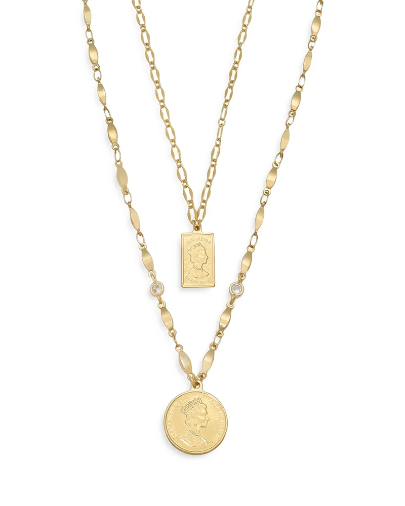 Medallions of Mine Layered Coin Necklace Set