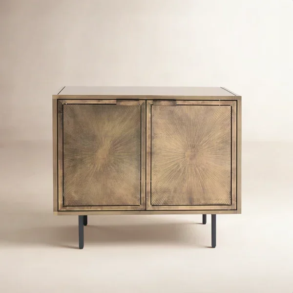 Melissa Metal 25-inch Nightstand